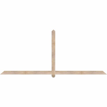Ekena Millwork Eugene Smooth Timber Gable Bracket, Douglas Fir, 108"W x 45"H x 3 1/2"D x 3 1/2"F, 10/12 Pitch GBW108X45X0404EUG00SDF